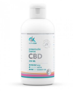 Dermatološki šampon CBD, Alpha CBD, 250 ml