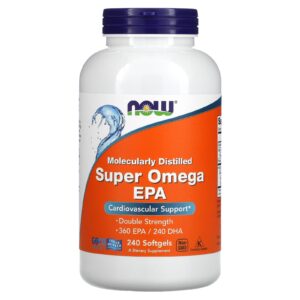 Super Omega 3 EPA 1000 mg NOW, 120 mehkih kapsul