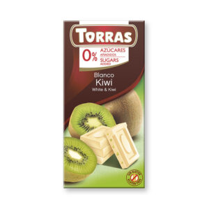 TORRAS Bela čokolada s kivijem, 75g