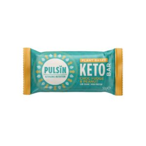 KETO PROTEINSKA PLOŠČICA S ČOKOLADNIMI KOŠČKI IN ARAŠIDI (50g)