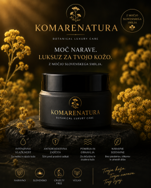 KOMARENATURA botanical luxury care Vlažilna krema za obraz smilj - imortelle