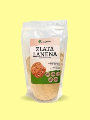 Pajs brez obresti Zlata lanena razmaščena moka 500g