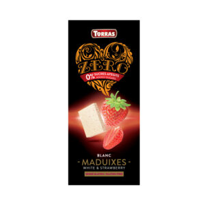 TORRAS Bela čokolada z jagodami, 125g