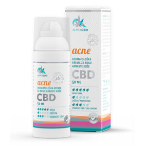Dermatološka krema za nego aknaste kože CBD – ACNE, Alpha CBD, 50 ml