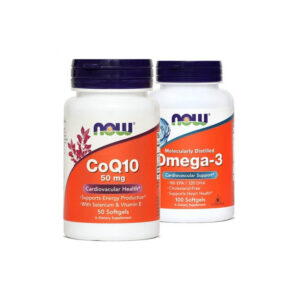 Koencim Q10 50 mg, 50 kapsul + GRATIS Omega 3 1000 mg NOW, 100 kapsul