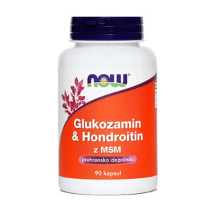 Glukozamin & hondroitin z MSM NOW, 760 mg, 90 kapsul