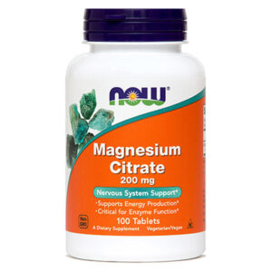 Magnezijev citrat 200 mg NOW , 100 tablet