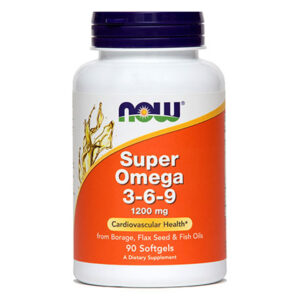 Super Omega 3-6-9 1200 mg NOW, 90 mehkih kapsul