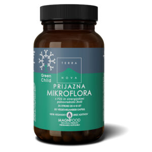 Prijazna mikroflora za otroke Green Child Terranova, 50 kapsul